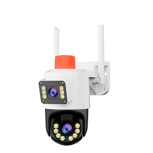 Cámara De Seguridad Dual Jortan 5g App Yoose 2 Antena Blanco