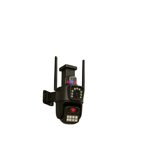 Cámara De Seguridad Pro Jortan Jt-9687 | Monitoreo Dual 360° Negro