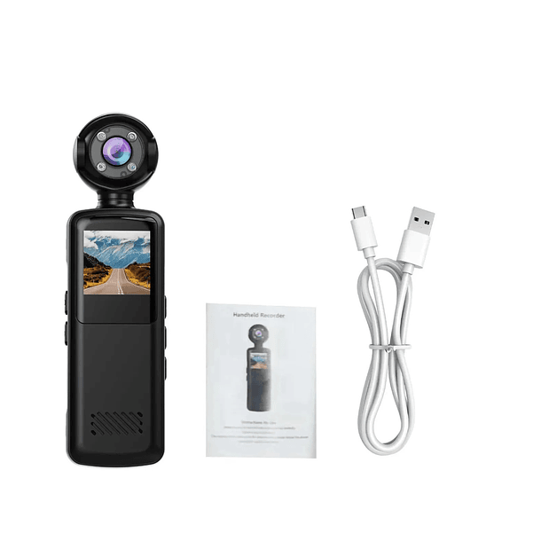 Mini Body Camara Profesional Full Hd | Grabación 180° Negro 1