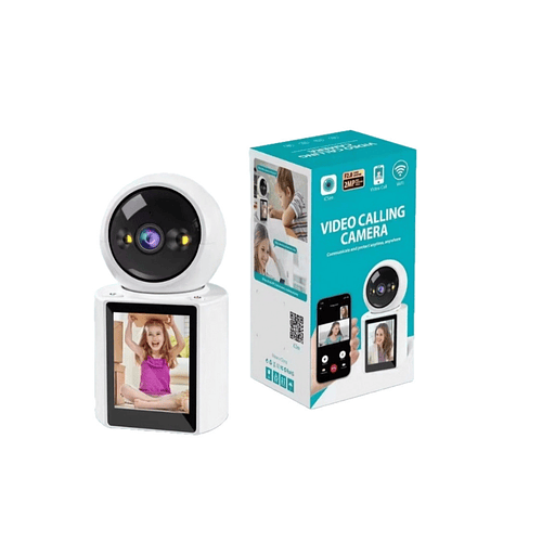 Cámara Video Seguridad Wifi Videollamada Bidireccional 1080p Blanco