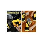 Pulidora Eléctrica Rotativa Portátil Kit Almohadillas  5
