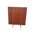 Mesa Plegable Grande 60x60 Café Plateado 1