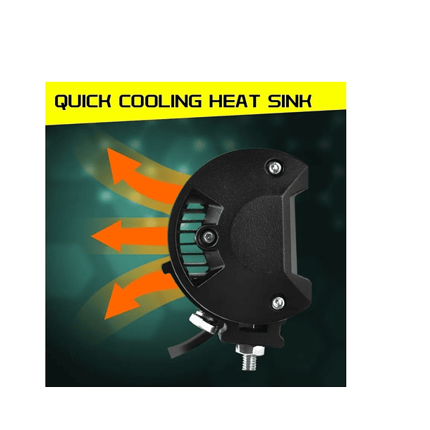 X2 Barra Focos Neblineros Led 18w Blanco Expansion Auto Moto 6