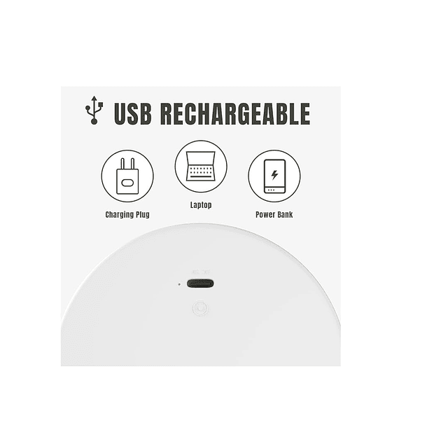 Lampara Recargable Plegable Led Camping Escritorio 4