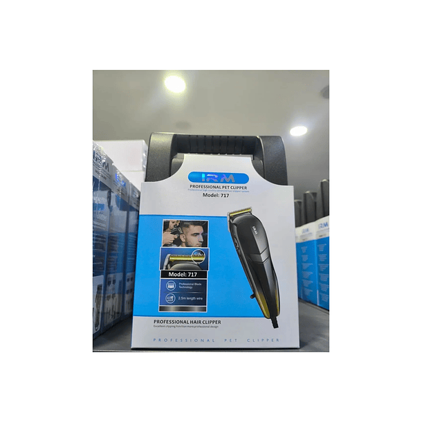 Máquina Cortapelo Profesional Irm Modelo 717 Con Cable Negro 3