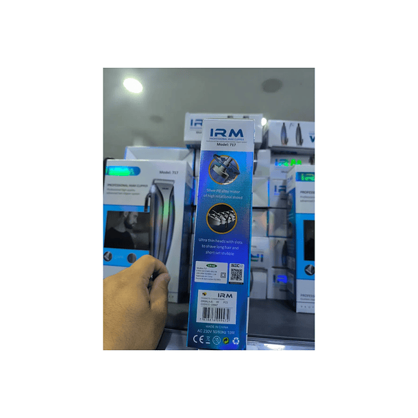 Máquina Cortapelo Irm 717 Profesional Inalámbrica Kit Negro 2