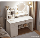 Tocador Moderno Con Espejo Led Iluminado 100x40x128 3