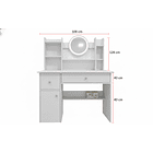 Tocador Moderno Con Espejo Led Iluminado 100x40x128 4