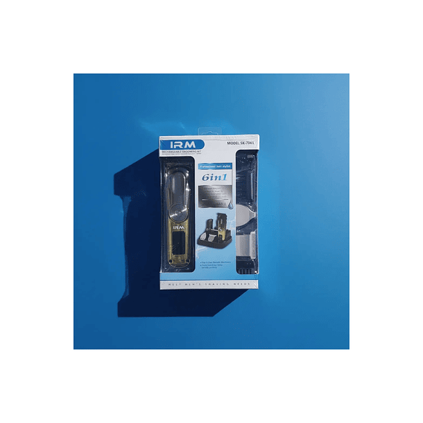Kit Máquina Corta Pelo Recargable Irm 6 En 1 Sk-7061 Dorado Oscuro 4