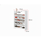 Zapatero Organizador Horizontal Multiuso 5 Niveles 75x17x100 5