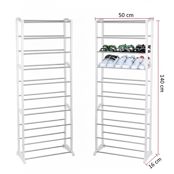 Estante Zapatero Armable De 10 Niveles 4
