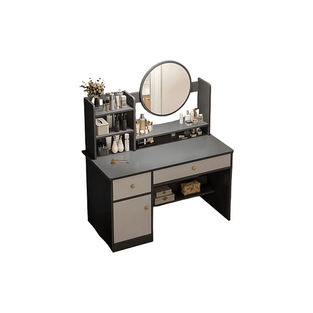 Tocador Moderno Con Espejo Led Iluminado 100x40x128 1