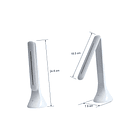 Lampara De Escritorio Plegable Usb Luz Led Touch Blanco 4