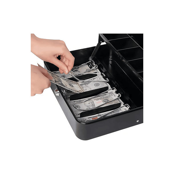 Caja Fuerte De Seguridad Metálica Para Dinero Con Llaves Color Negro 3