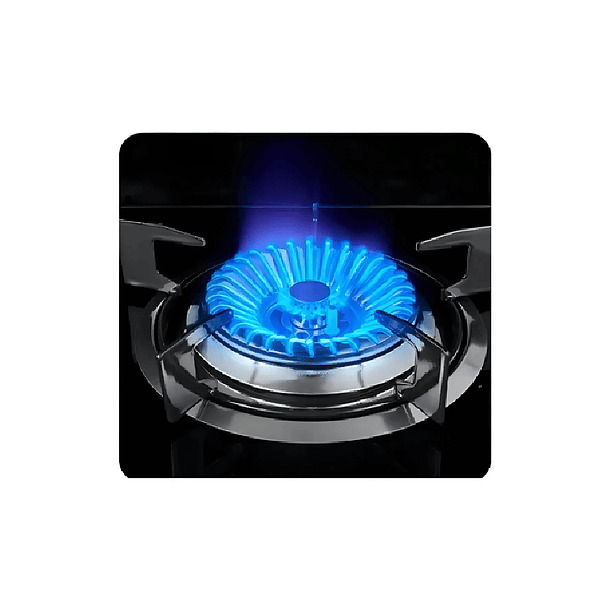 Anafe con alimentación a gas  color negro 3 hornallas 3