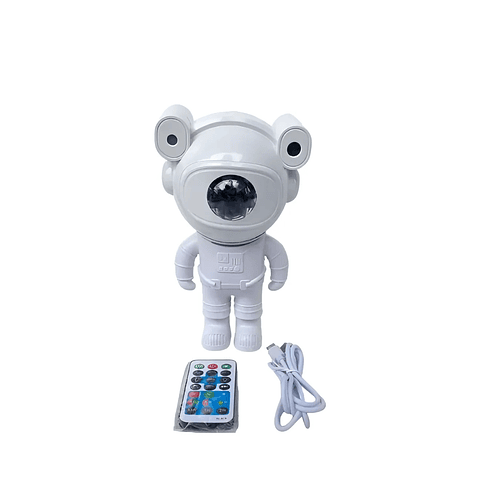 Luz Genérica Lampara y parlante astronauta color blanco 19cm x 9cm