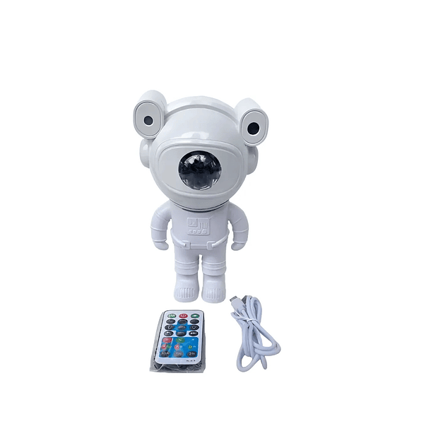 Luz Genérica Lampara y parlante astronauta color blanco 19cm x 9cm 1