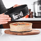 Set 3 Moldes Desmontables Para Queque Bizcochos Repostería Negro 6