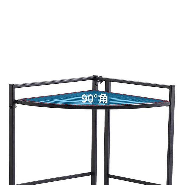 Estante Organizador Esquinero 4 Niveles Negro 3