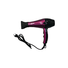 Secador De Cabello 3000w 2 Accesorios Negro Con Rojo Rojo-negro 2