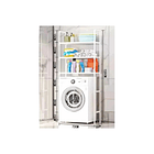Estante Baño Estante Lavadora Blanco 3 Niveles MultifuncionaL 4