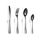 Juego De Cubiertos Set 24 Piezas Acero Inoxidable 2