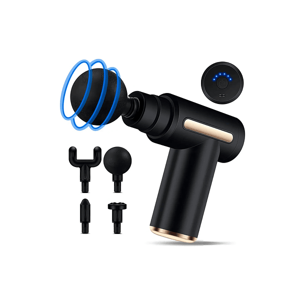 Pistola masajeadora para cuerpo Bivena Massageador Elétrico Massageador Portátil negro 4