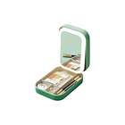 Cosmetiquero Organizado Maquillaje Espejo Y Luz Led Portátil Colores 3
