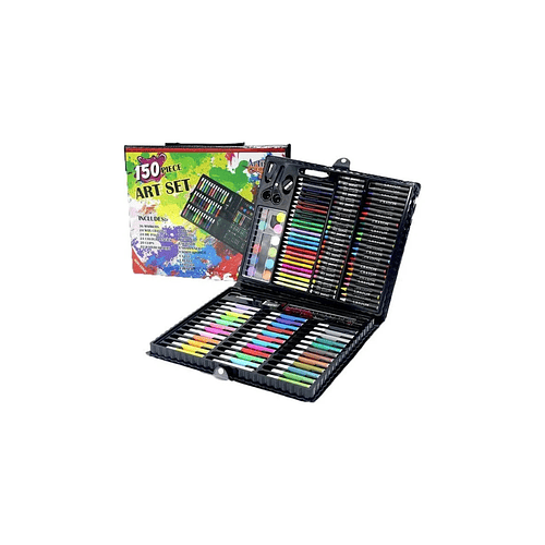 Set De Arte Maleta 150 Piezas Lápices Para Colorear Trazo Multicolor - Art Set