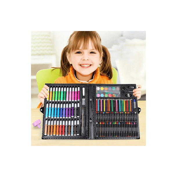 Set De Arte Maleta 150 Piezas Lápices Para Colorear Trazo Multicolor - Art Set 2