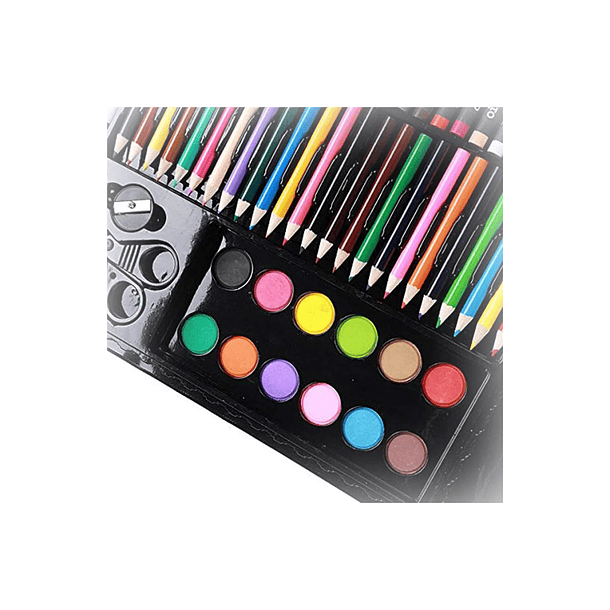 Set De Arte Maleta 150 Piezas Lápices Para Colorear Trazo Multicolor - Art Set 3