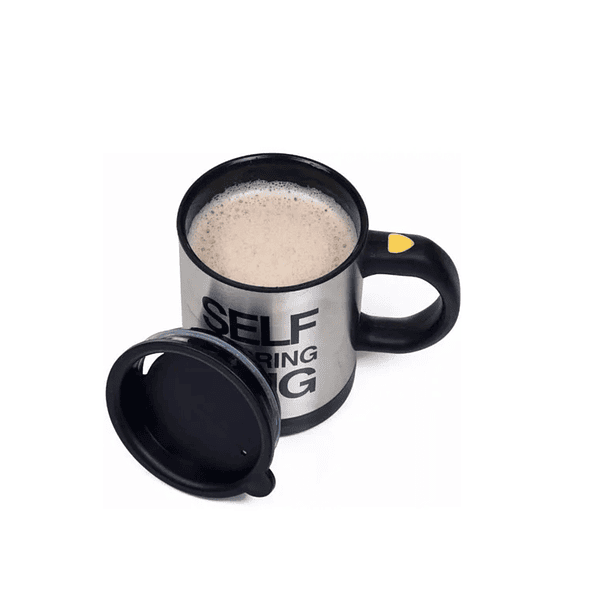 Taza Automática Termo Café Agitador Mezcladora Bebidas+tapa! Color Negro 5