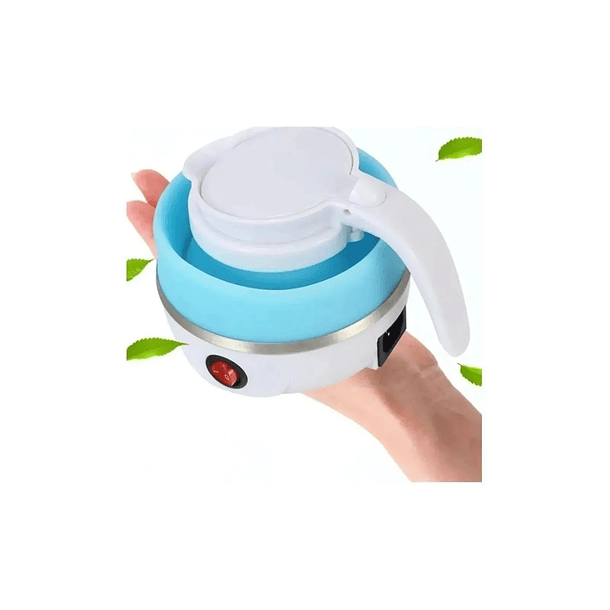 Hervidor Eléctrico Plegable De Silicona De 600 Ml Blanco Amc 2