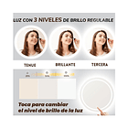 Tocador Moderno con Espejo LED y Cajones - 60x60x120 cm - Ideal para Dormitorio 4