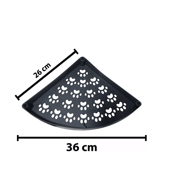 Esquinero Estante Organizador Para Baño 4 Niveles Con Diseño 4