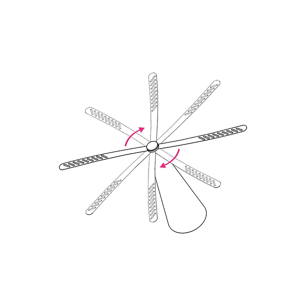 Abanico Ventilador Repelente De Moscas Portatil- Color Negro 3