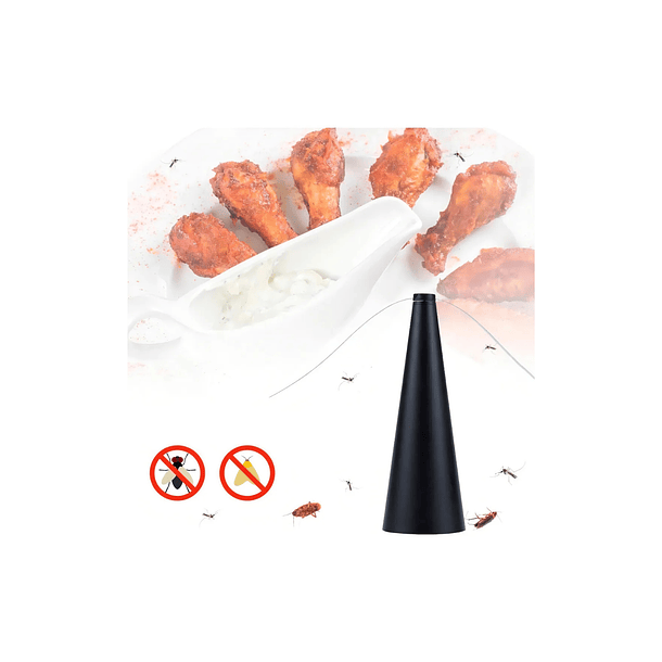 Abanico Ventilador Repelente De Moscas Portatil- Color Negro 5