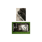 Cocina A Gas Encimera 3 Platos Negro Con Tapa Negro 2