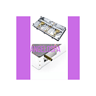 Cocina A Gas Encimera De Vidrio Templado 3 Quemadores Color Negro 3