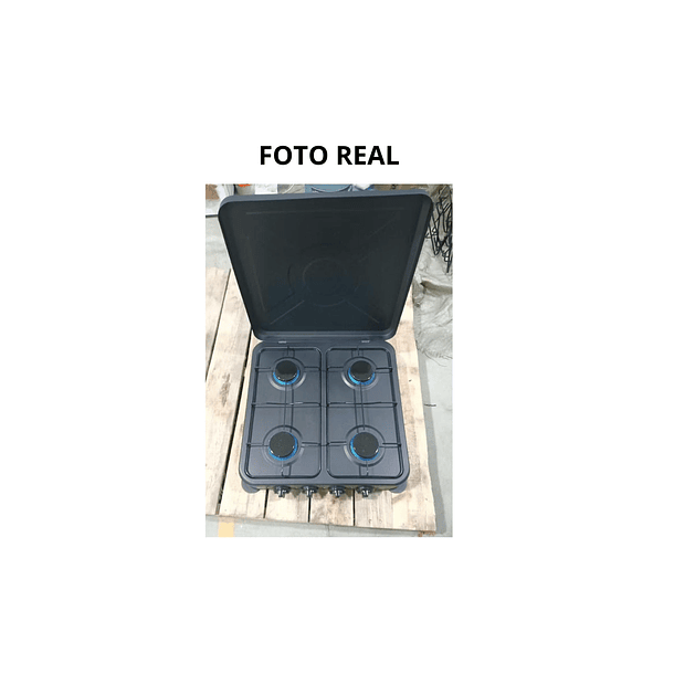 Cocinilla A Gas 4 Platos Con Tapa Protectora Hogar/camping 2