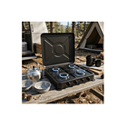 Cocinilla A Gas 4 Platos Con Tapa Protectora Hogar/camping 3