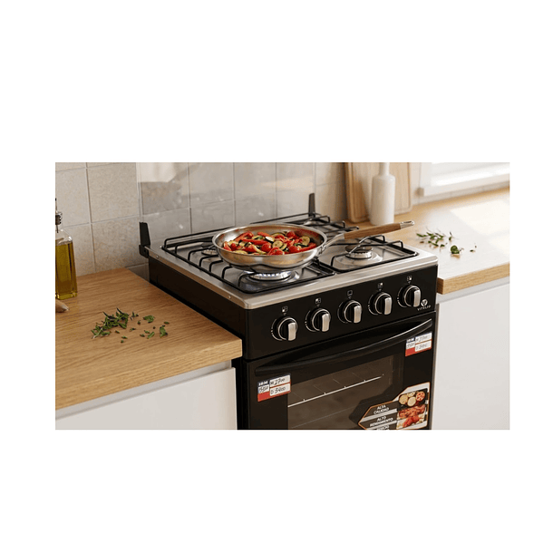 Cocina Gas 4 Quemadores Ch-5050ng Color Negro 5