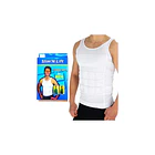 Camiseta Polera Faja Reductora Hombre Color Blanco    1