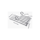 Percha Organizadora De Pantalones 5 En 1 | Acero Inoxidable | Ahorra Espacio En Closet | Colgador Multifuncional Reforzado 4