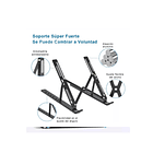 Soporte Notebook Aluminio Portatil Ajustable Y Plegable 4