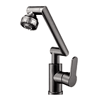 Llave Mezcladora De Cocina Con Brazo Mecánico Articulado | Rotación Universal | Gran Caudal | Acero Inoxidable Mate | Ideal Para Lavaplatos Modernos 1
