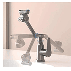 Llave Mezcladora De Cocina Con Brazo Mecánico Articulado | Rotación Universal | Gran Caudal | Acero Inoxidable Mate | Ideal Para Lavaplatos Modernos 2