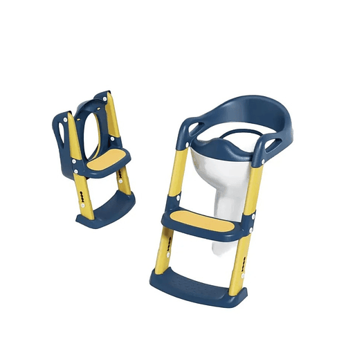 Asiento de Entrenamiento para Baño para Niños con Escalera Antideslizante, Taburete Plegable Infantil 