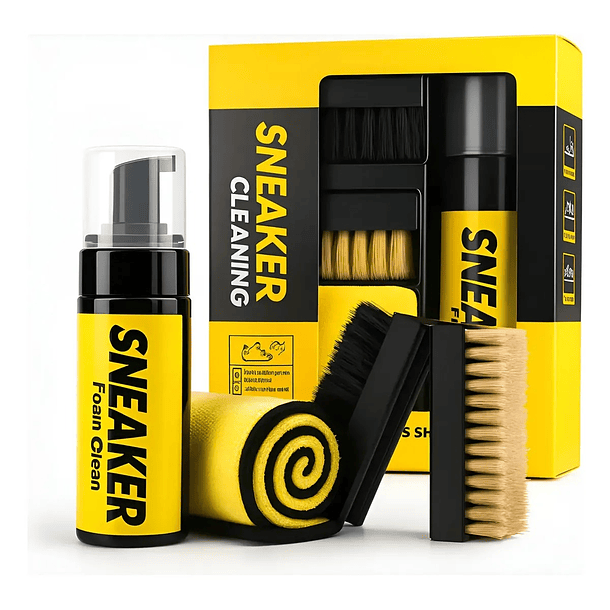 Kit De Limpieza Zapatillas Espuma Limpiadora Blanqueador 1