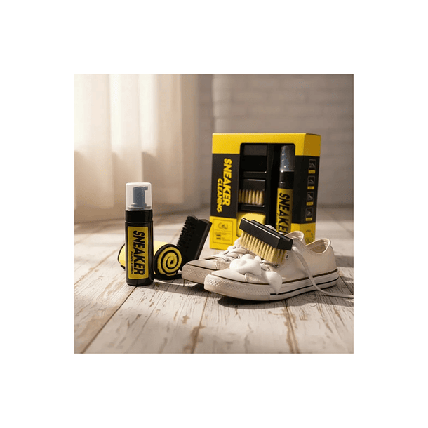 Kit De Limpieza Zapatillas Espuma Limpiadora Blanqueador 6